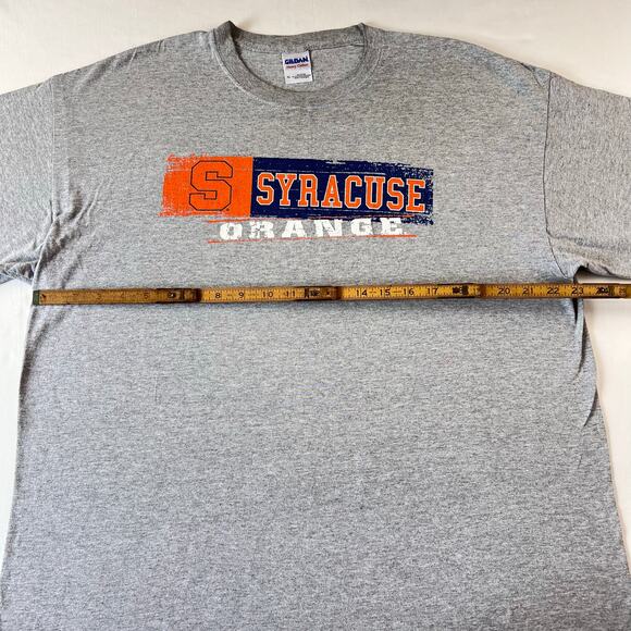 Syracuse Orange SU University gray t-shirt size XL Gildan tag Y2K - Picture 3 of 6